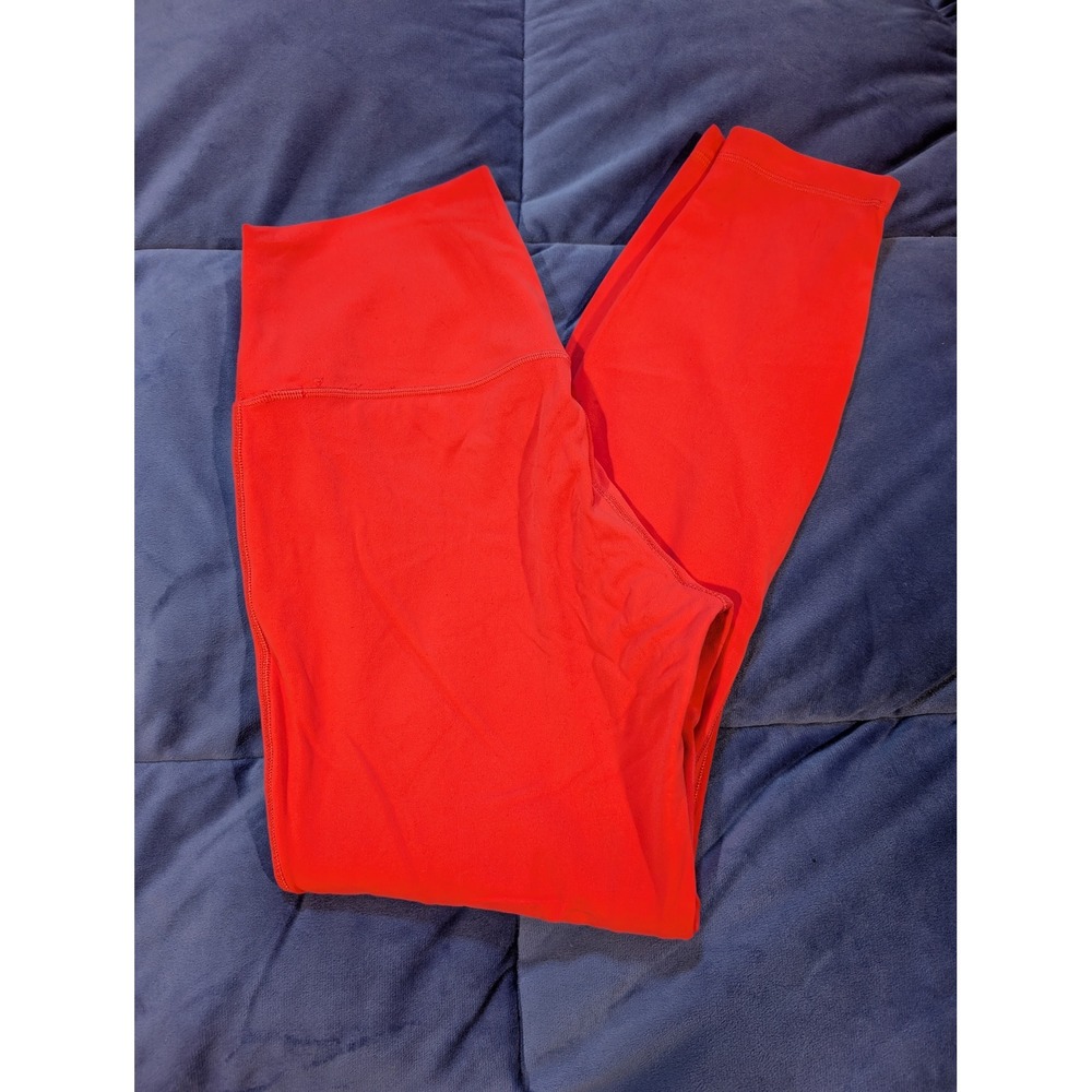 Lululemon Align High-Rise Pant Bright Coral Nulu Yoga Leggings - Size 8